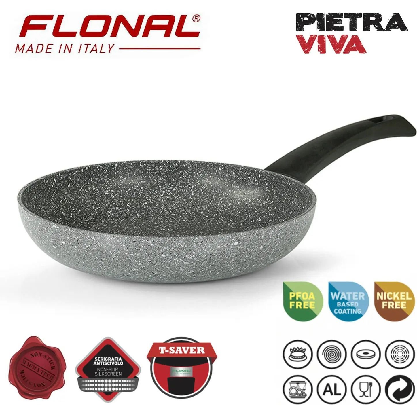 Сковорода Flonal Pietra Viva 28 см (PV8PS2870) - фото 9