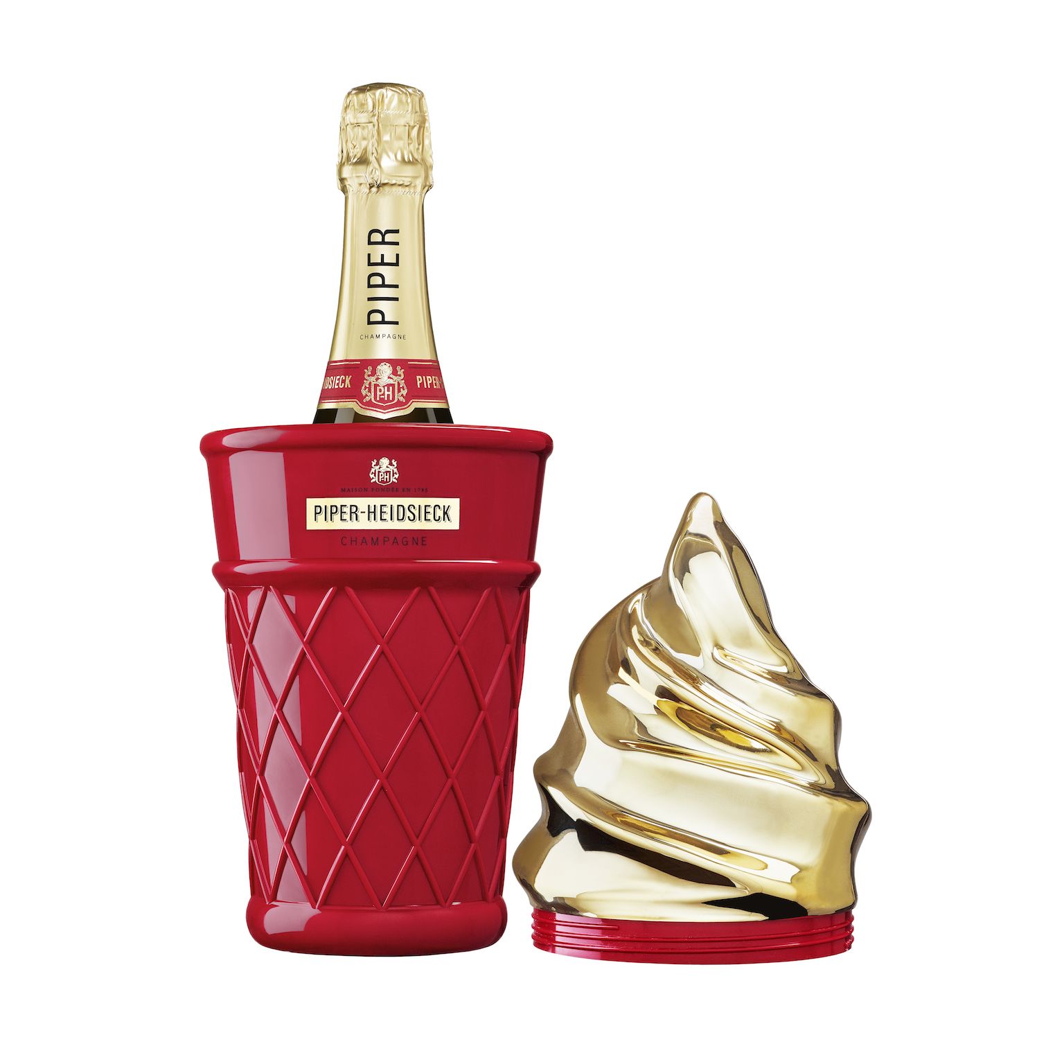 Шампанське Piper-Heidsieck Champagne Cuvee Brut Ice-cream gift box біле брют 0.75 л в подарунковій коробці - фото 3