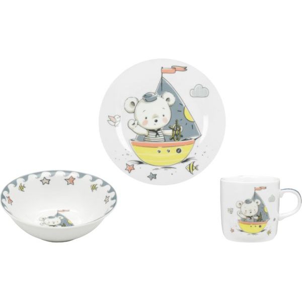 Набор детской посуды Limited Edition Little Sailor 3 предмета (C805) - фото 1