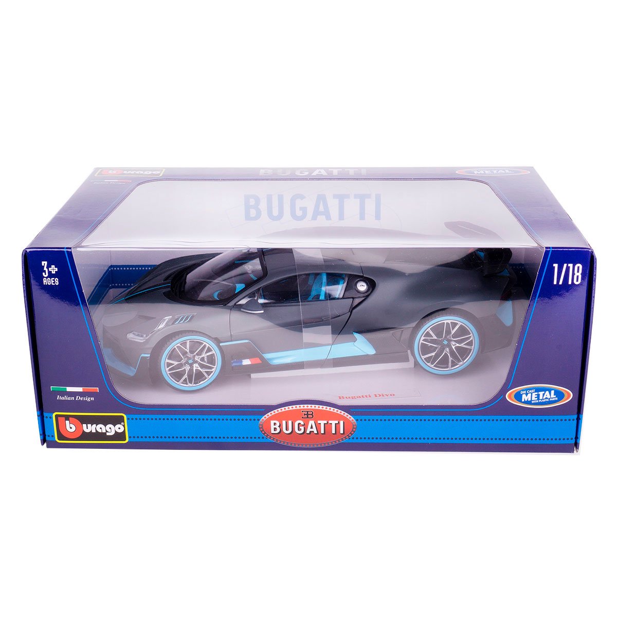 Автомодель Bburago Bugatti Divo темно-сірий (18-11045DG) - фото 8