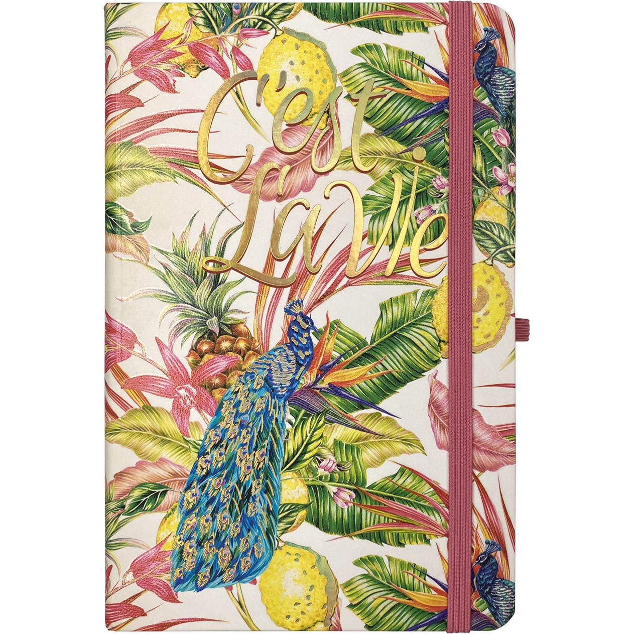 Книга записна Buromax Tropical в клітинку 207х136 мм на резинці 96 аркушів (BM.255112-46) - фото 1