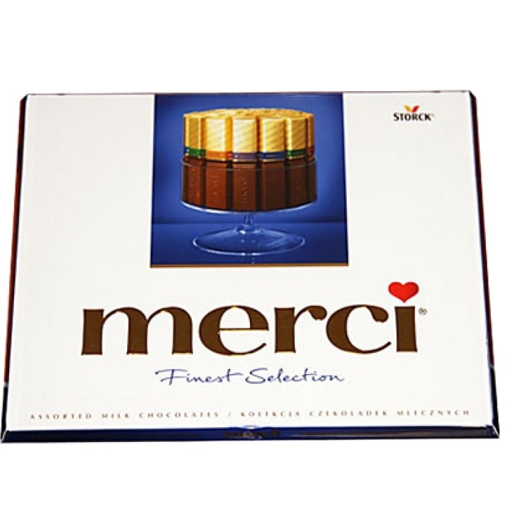 Конфеты Merci ассорти из молочного шоколада, 250 г (33080) - фото 1