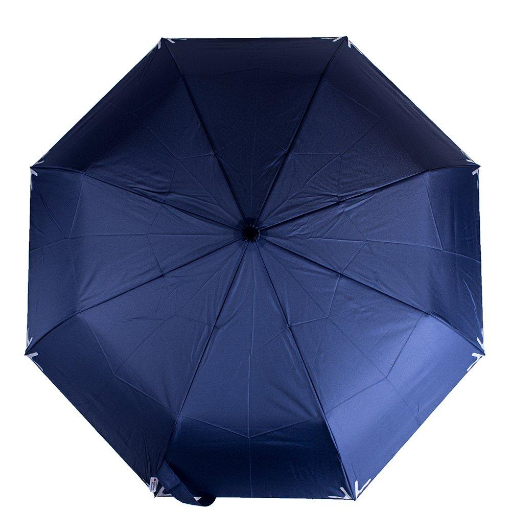 Мужской складной зонтик полуавтомат Fare 102 см синий - фото 2