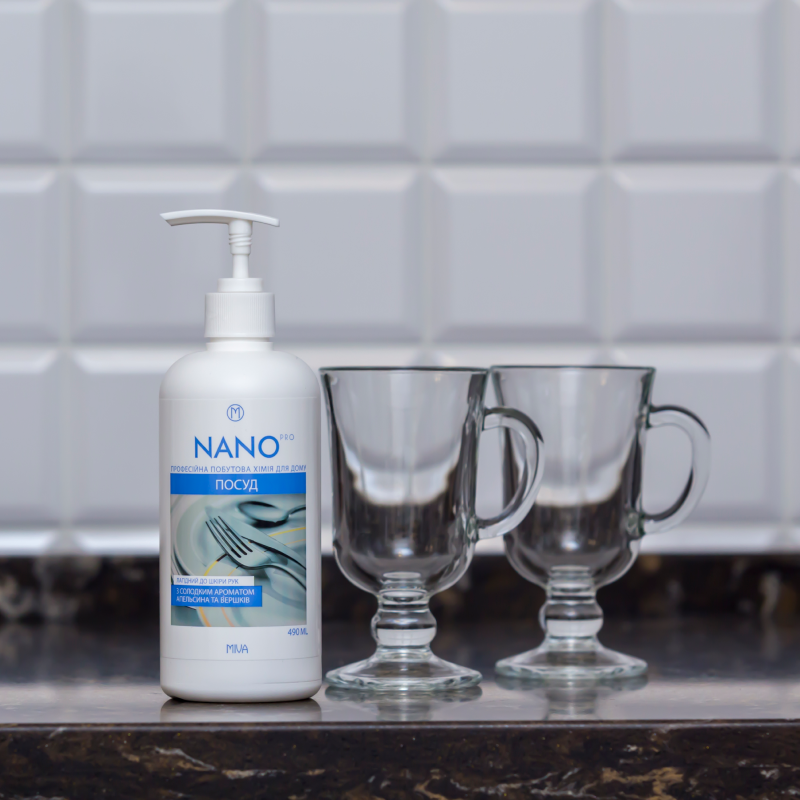 Засіб для миття посуду Miva Nano Pro, 490 мл - фото 3