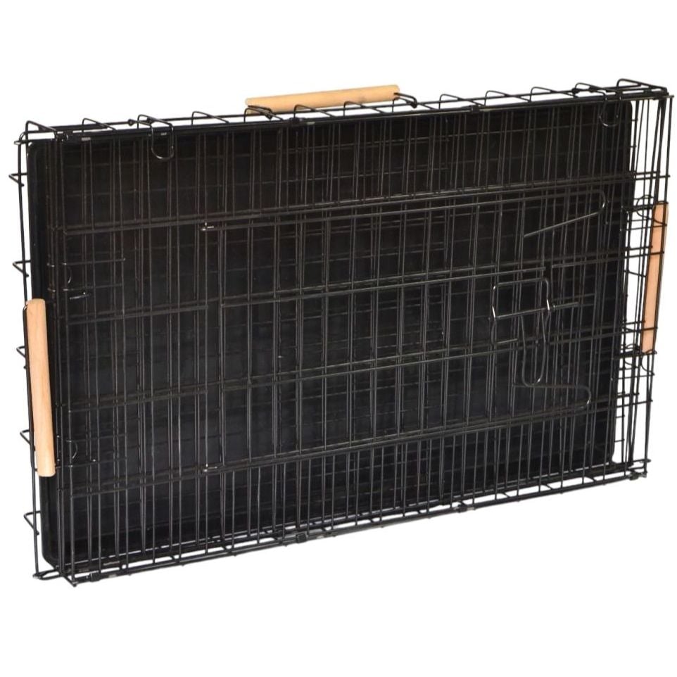 Клітка для транспортування собак Лорі Вовк Лайт, 78х47х55 см, з пластиковим піддоном (К126) - фото 2