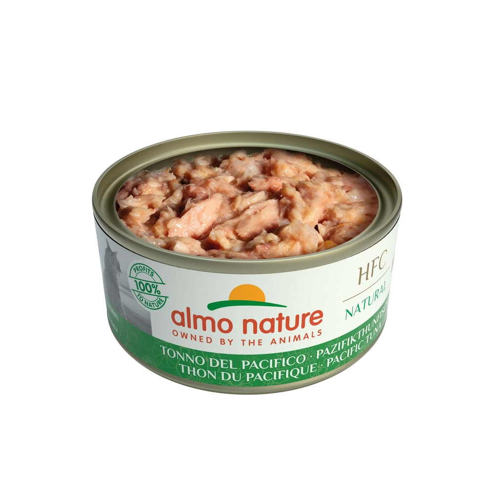 Набор влажного корма для кошек Almo Nature HFC Cat Natural 4+1 тихоокеанский тунец 350 г (70 г х 5 шт.) - фото 3
