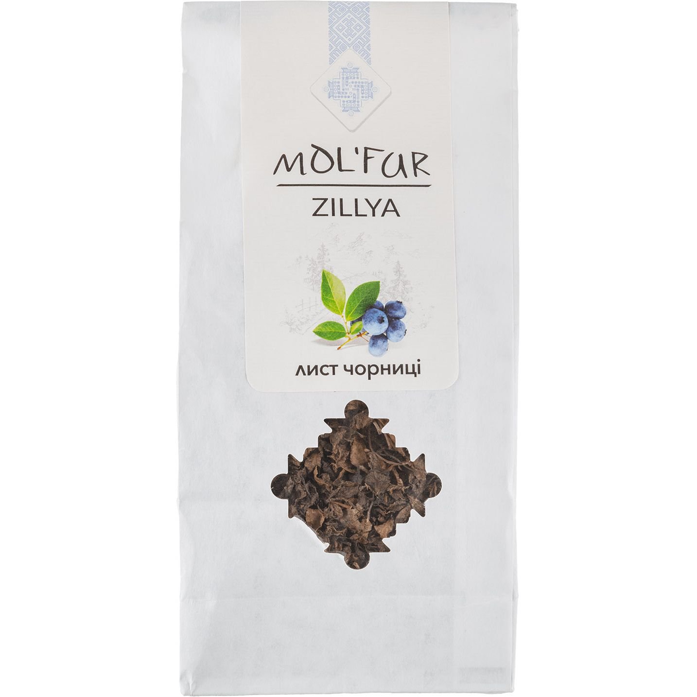 Чай травяной Mol'far Zillya Лист черники органический 50 г - фото 1