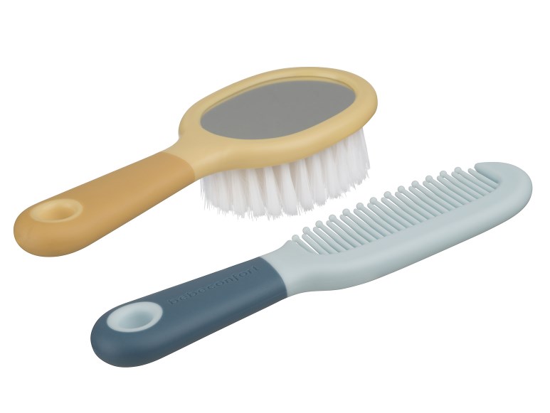 Набор для ухода за волосами Bebe Confort Brush and Comb Sweet Artic: расческа + щетка с зеркальцем (3106209700) - фото 2