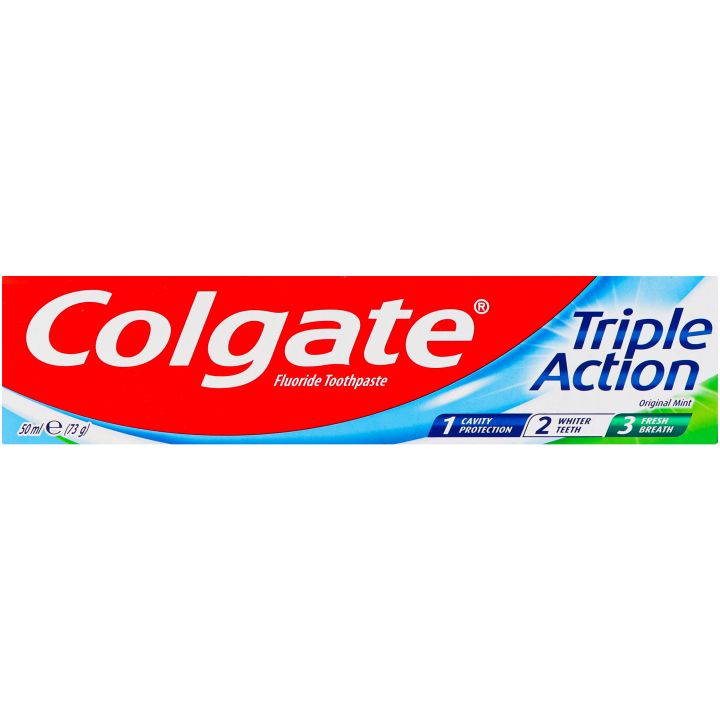 Зубная паста Colgate Triple Action Original Mint 50 мл - фото 3