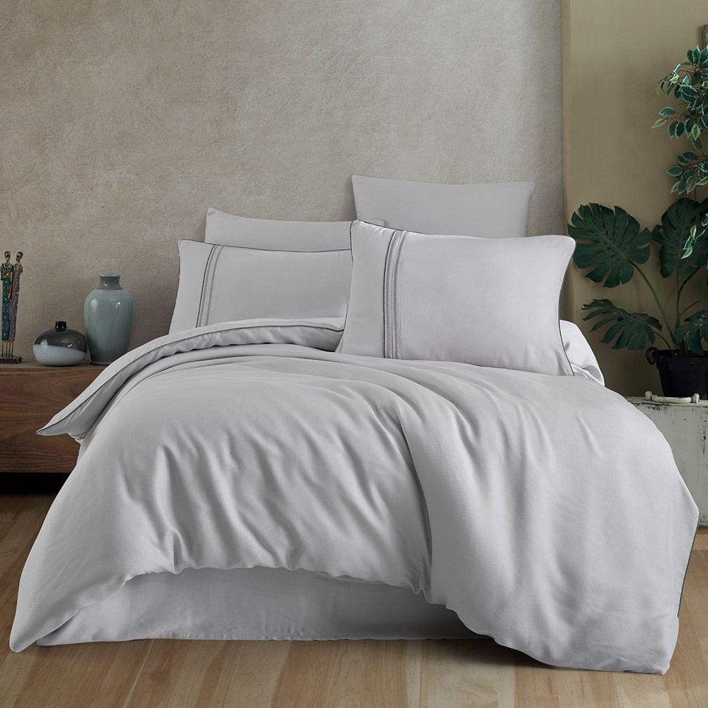 Комплект постельного белья Hobby Silk-Modal евро серый (606549_2,0) - фото 2