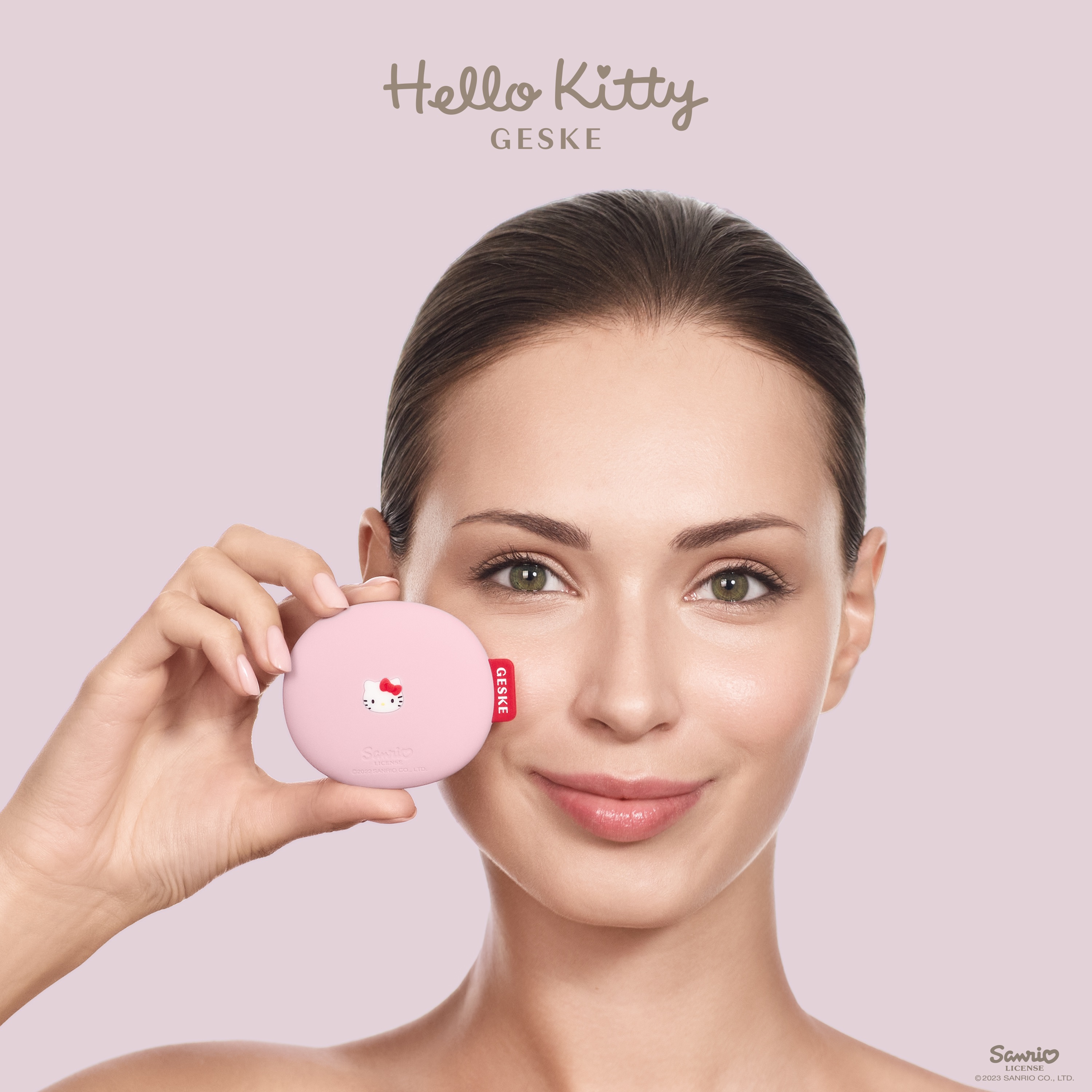 Щетка для лица GESKE Facial Brush 3 в 1 by Hello Kitty розовая - фото 7