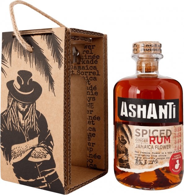 Ромовый напиток Ashanti Spiсed Rum, 38%, 0,5 л (ALR15008) - фото 1