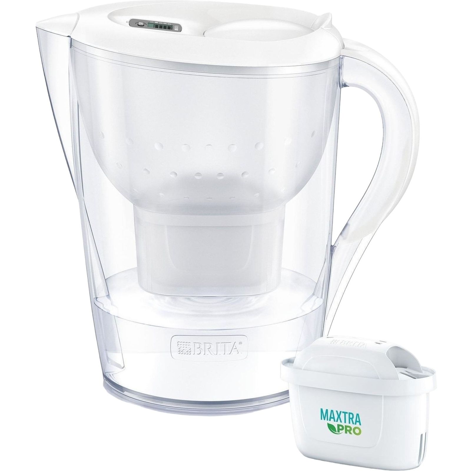 Фільтр-глечик Brita Marella XL MXpro білий + 3 картриджі (1052782) - фото 1