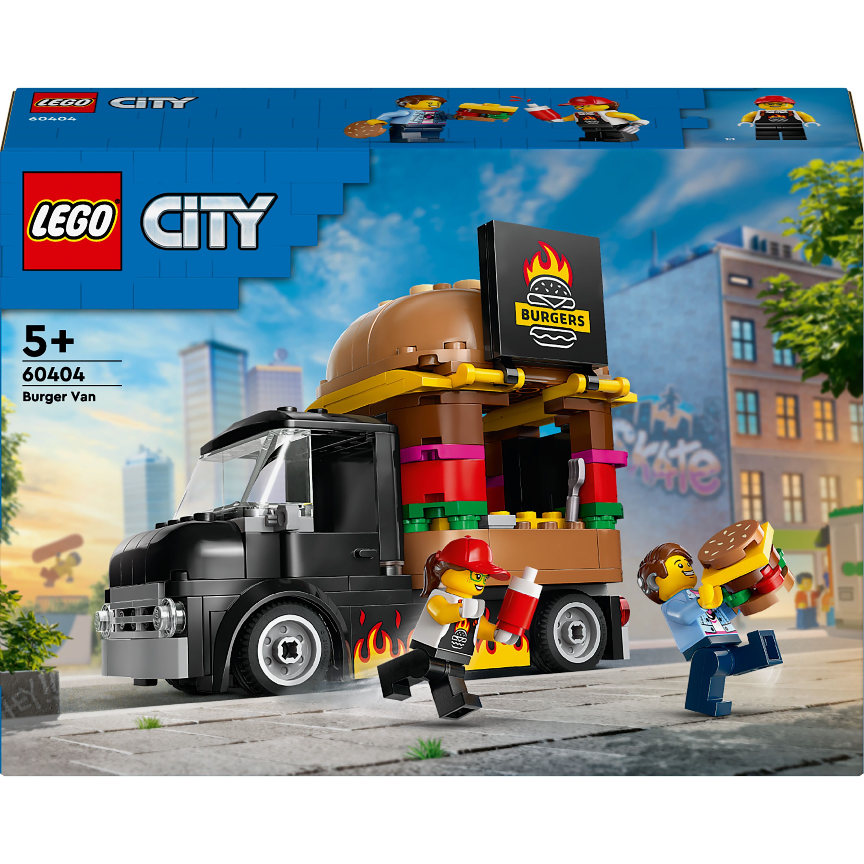 Конструктор LEGO City Вантажівка з гамбургерами 194 деталей (60404) - фото 1