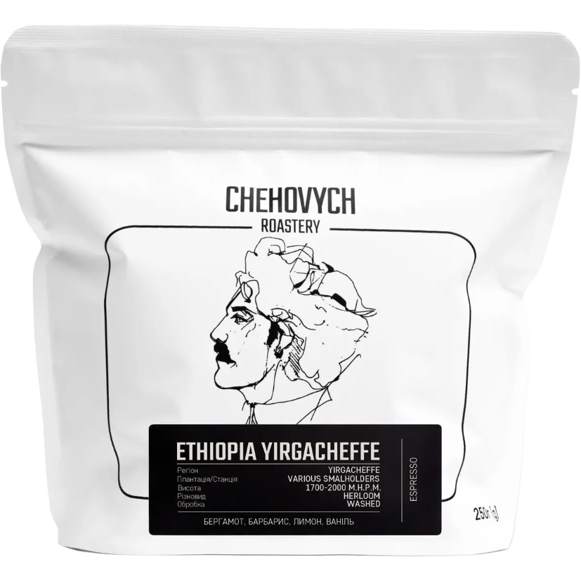 Кофе зерновой Chehových Ethiopia Yirgacheffe, 250 г - фото 1