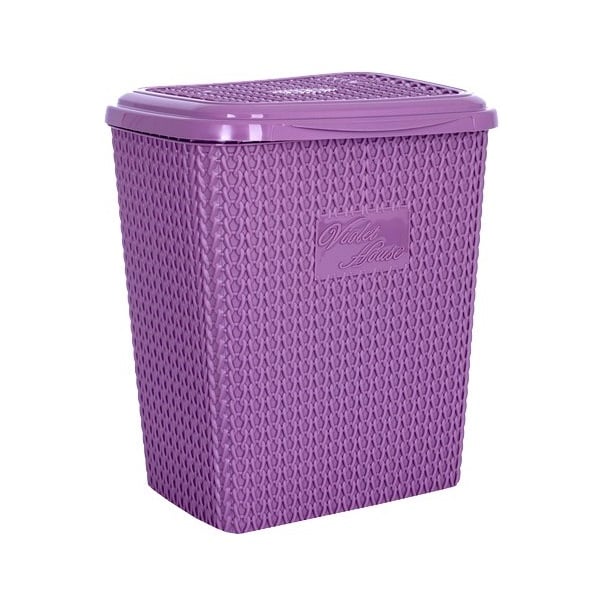 Корзина для порошка Violet House Виолетта Plum, 8 л, фиолетовый (0028 Виолетта PLUM) - фото 1