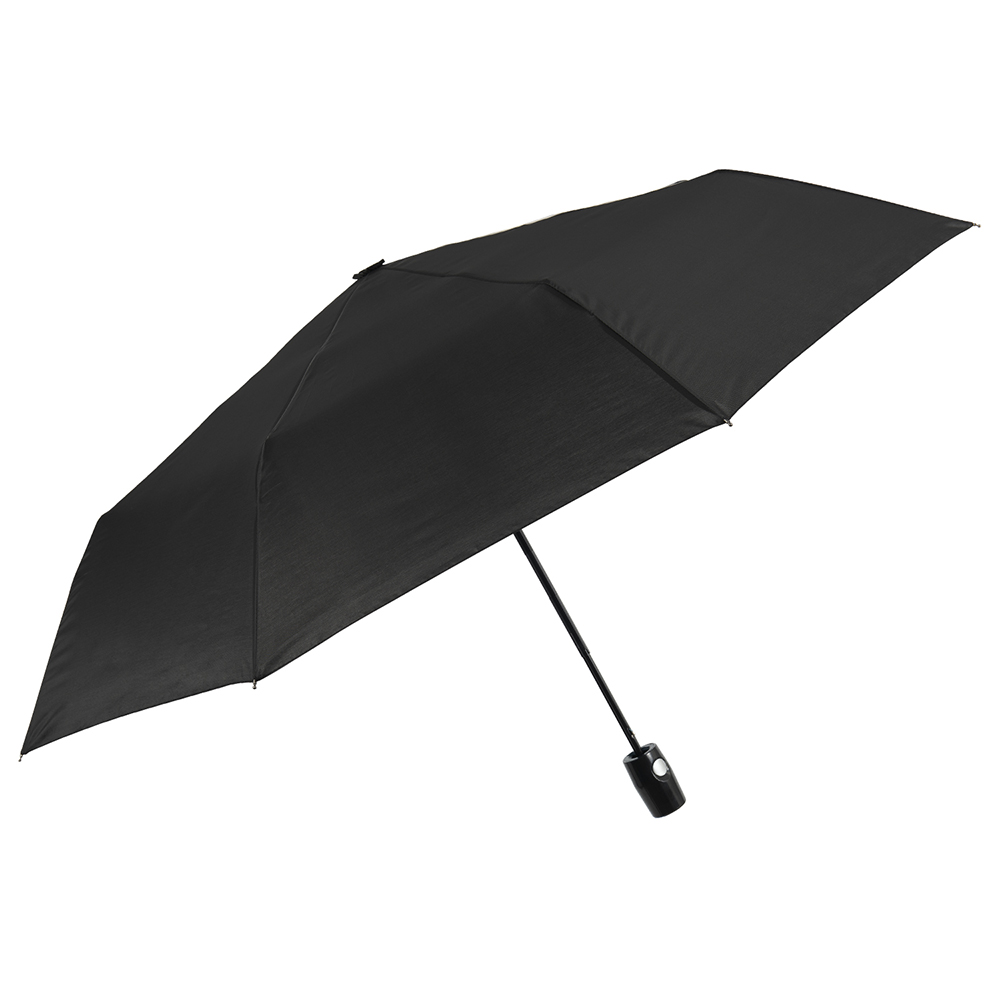 Зонтик Perletti Ombrelli складной автоматический черный (96007-01) - фото 1