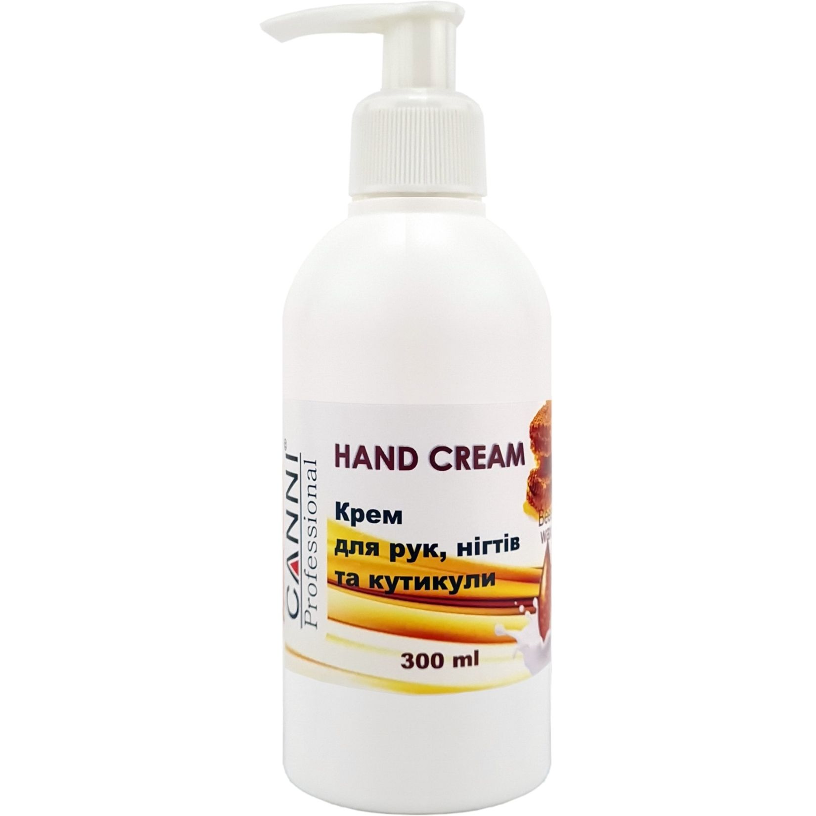 Крем для рук, ногтей и кутикулы Canni Hand Cream с пчелиным воском 300 мл - фото 1