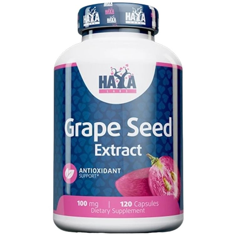 Екстракт виноградних кісточок Haya Labs Grape seed Extract 100 мг 120 капсул (820204) - фото 1