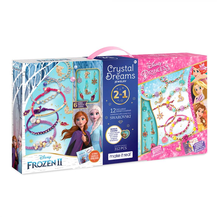 Мега-набір для створення шарм-браслетів Make it Real Disney Frozen 2&Disney Princess (MR4382) - фото 1