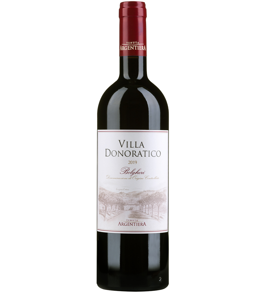 Вино Tenuta Argentiera Villa Donoratico Bolgheri 2019, красное, сухое, 14%, 0,75 л (873706) - фото 1