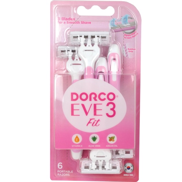 Бритва одноразовая Dorco Eve3 3 лезвия, 6 шт. - фото 1