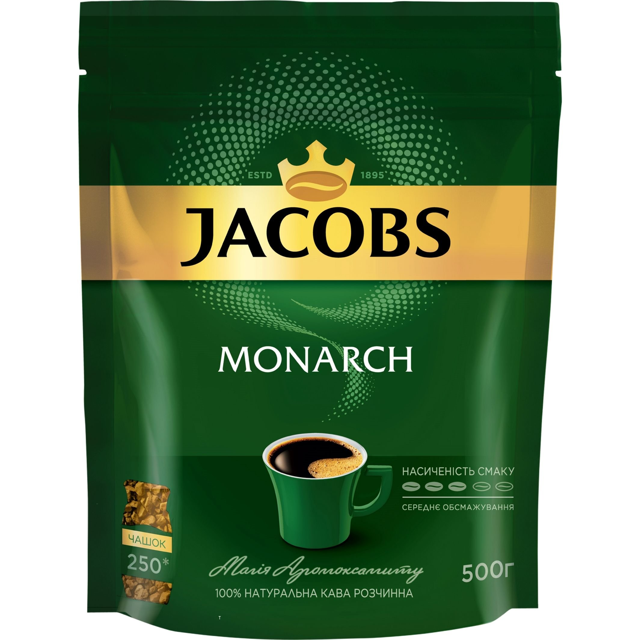 Кофе растворимый Jacobs Monarch 500 г - фото 1