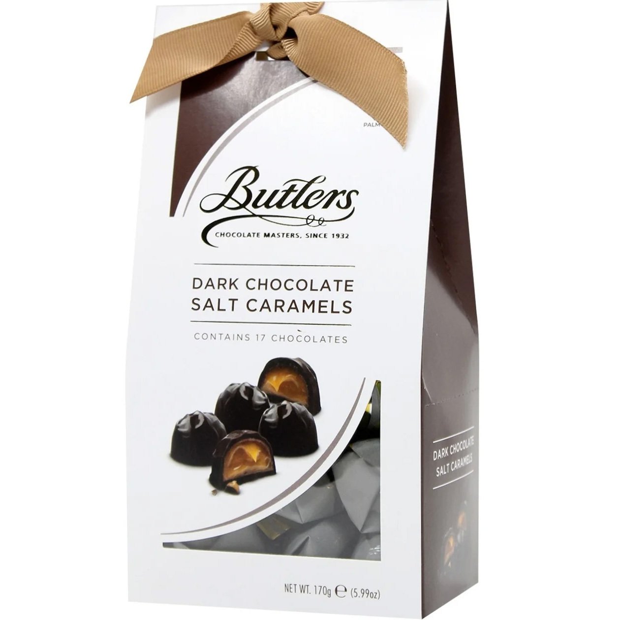 Цукерки Butlers у чорному шоколаді з наповнювачем солона карамель 170 г - фото 1