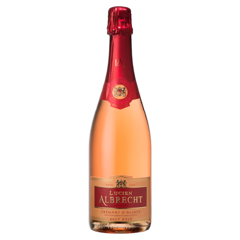 Ігристе вино Lucien Albrecht Crémant d’Alsace Brut Rosé, рожеве, брют, 12%, 0,75 л - фото 1