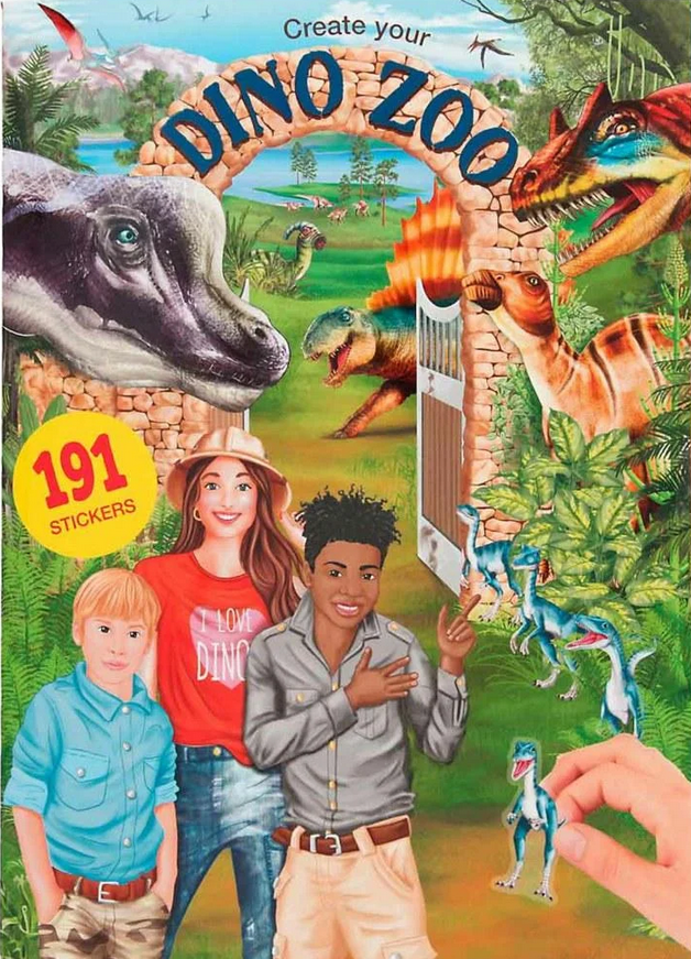 Альбом для раскрашивания Motto A/S Dino World Зоопарк с динозаврами (411400) - фото 1