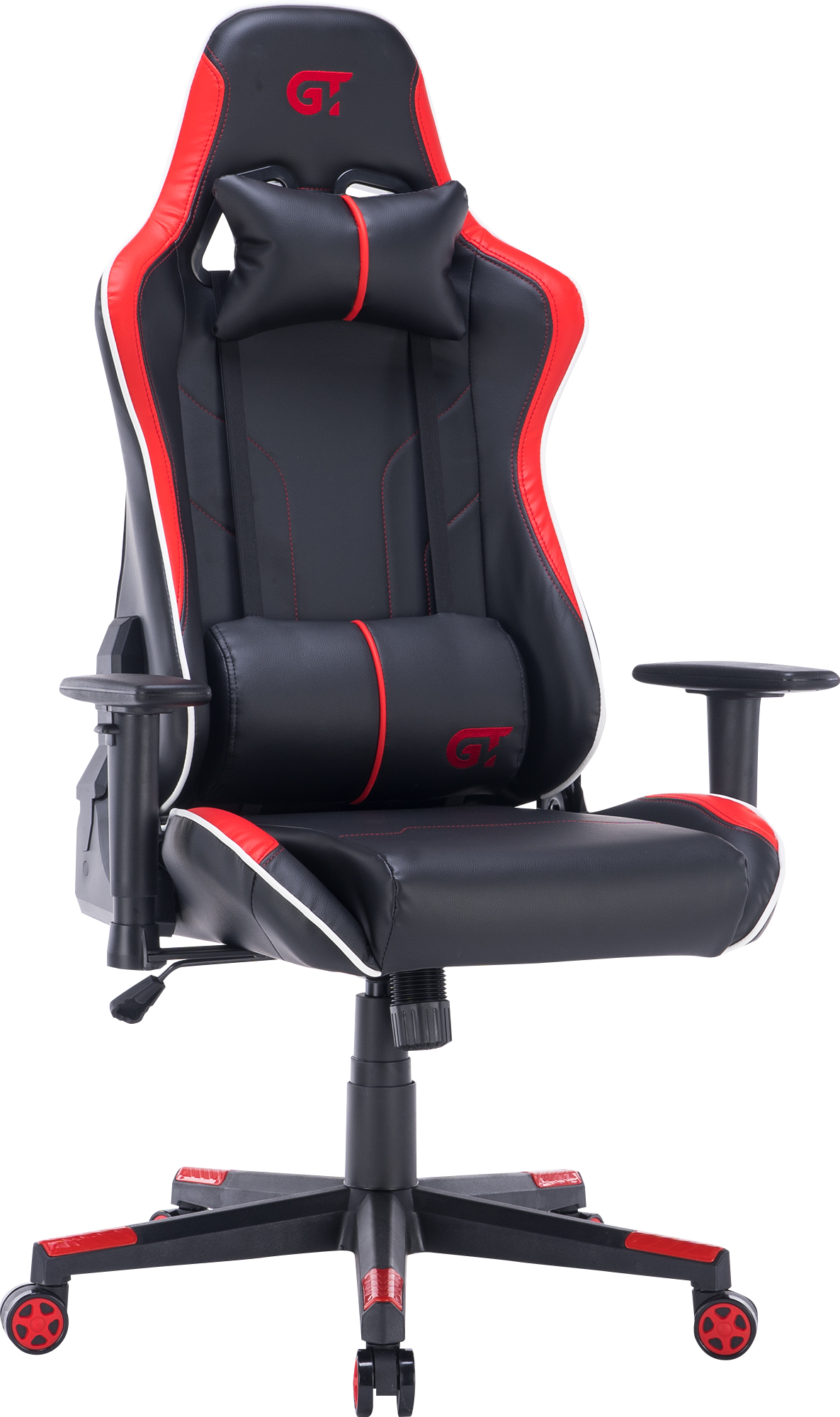 Геймерское кресло GT Racer черное с красным (X-2528 Black/Red) - фото 2