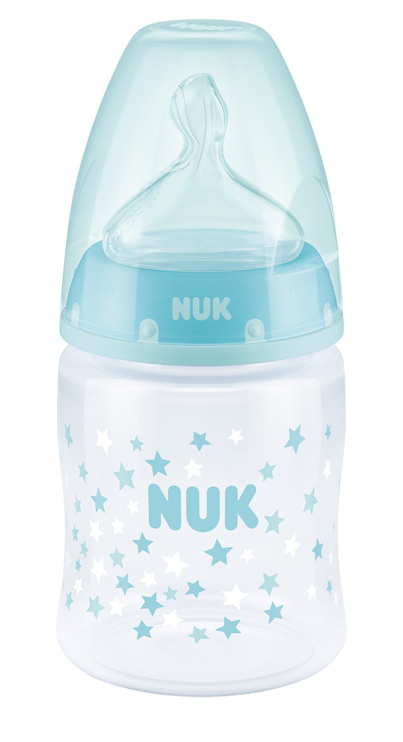 Пляшечка для годування NUK First Choice Plus Зірка, з силіконовою соскою, р.1, 150 мл (3952367) - фото 1