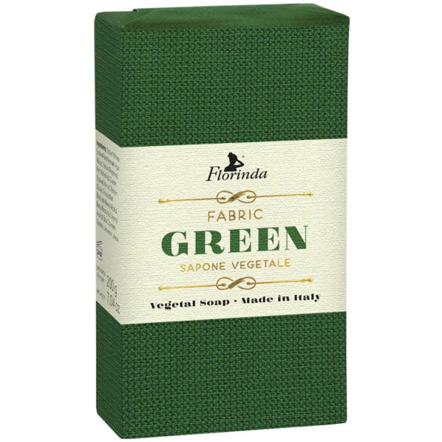 Мило натуральне Florinda Італійські тканини, зелене, 200 г - фото 1