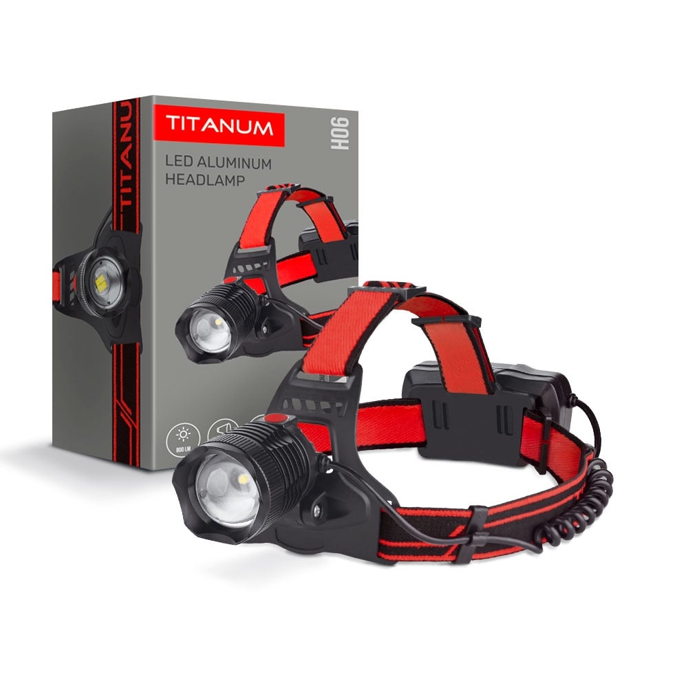 Налобний світлодіодний ліхтарик Titanum TLF-H06 800 Lm 6500 K (TLF-H06) - фото 2