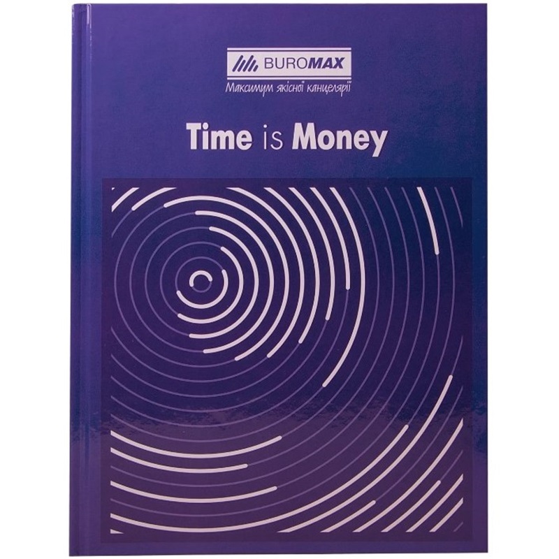 Книга обліку Buromax Time is money 96 аркушів в клітинку А4 синій (BM.2400-102) - фото 1