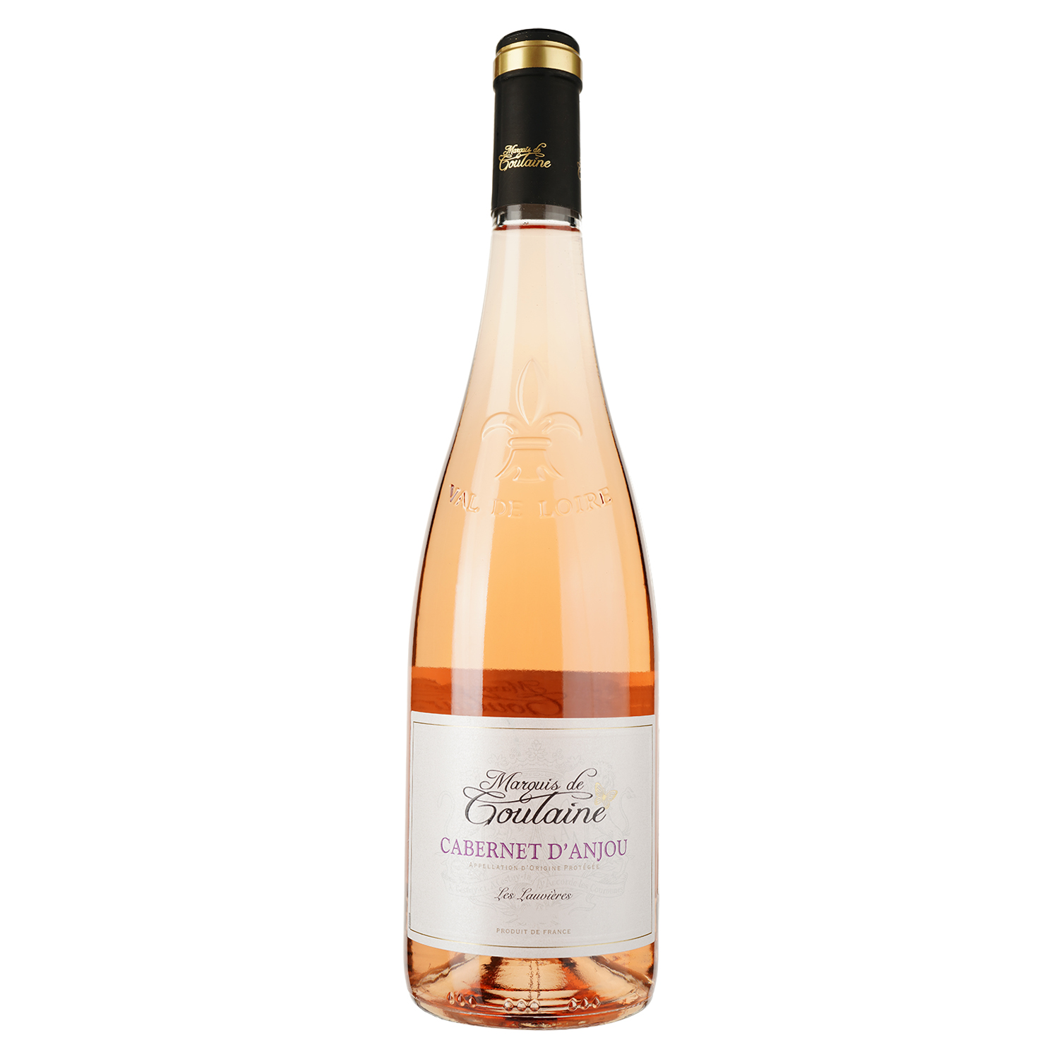 Вино Marquis de Goulaine Cabernet D'Anjou, рожеве, напівсухе, 11,5%, 0,75 л - фото 1