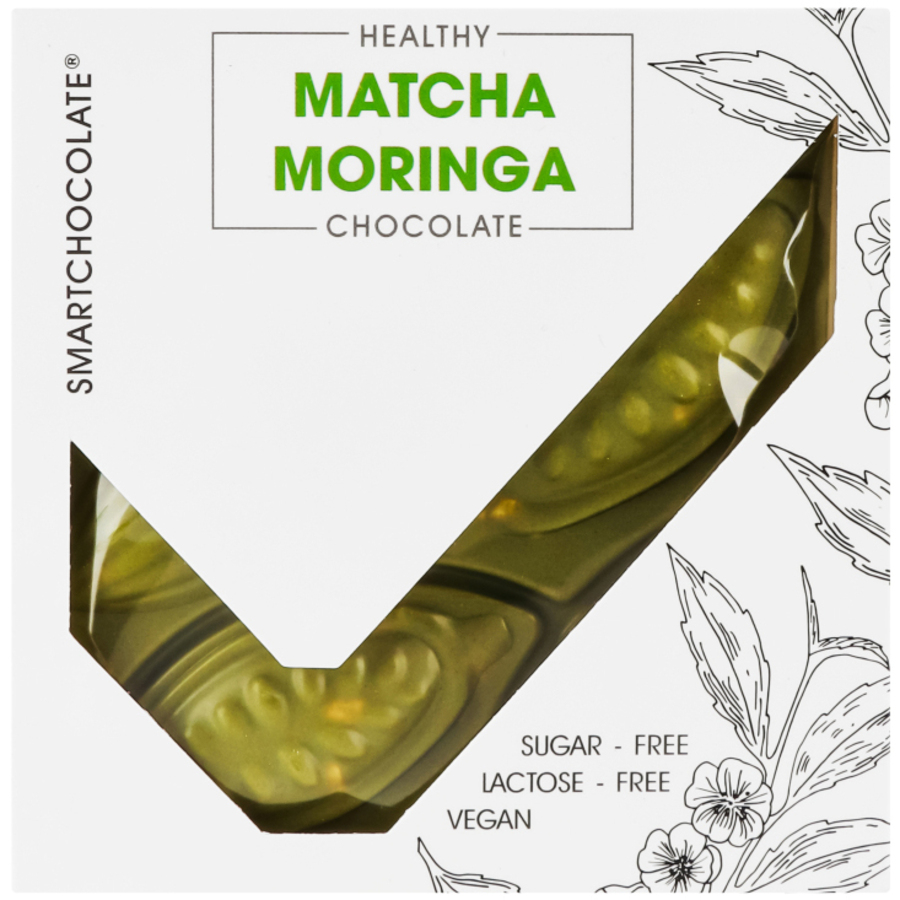 Шоколад SmartChocolate Mаtcha&Moringa без цукру 75 г (935115) - фото 1