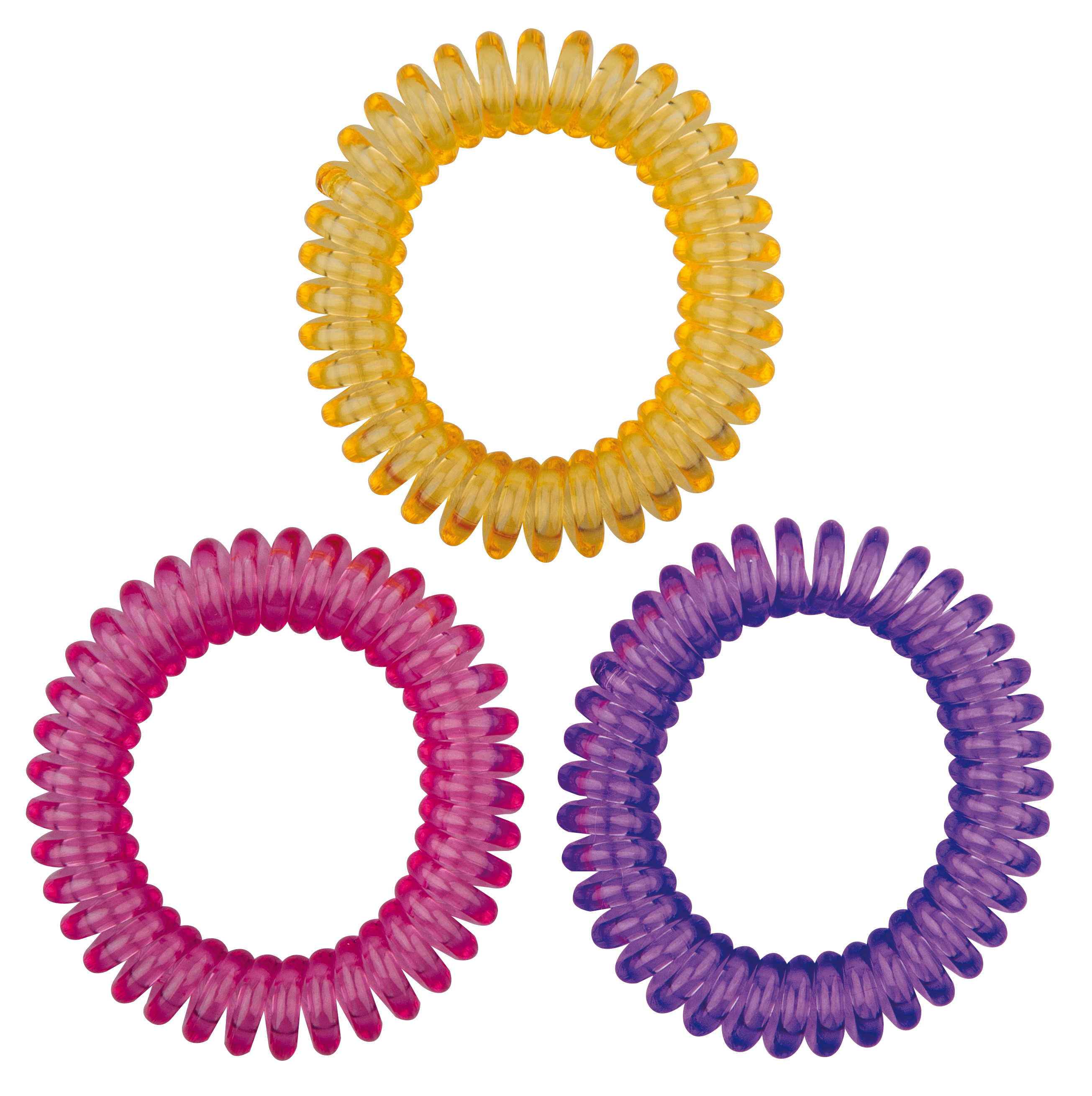 Набор разноцветных резинок для волос Titania Аnti Ziep, 3 шт. (7893 GIRL) - фото 1
