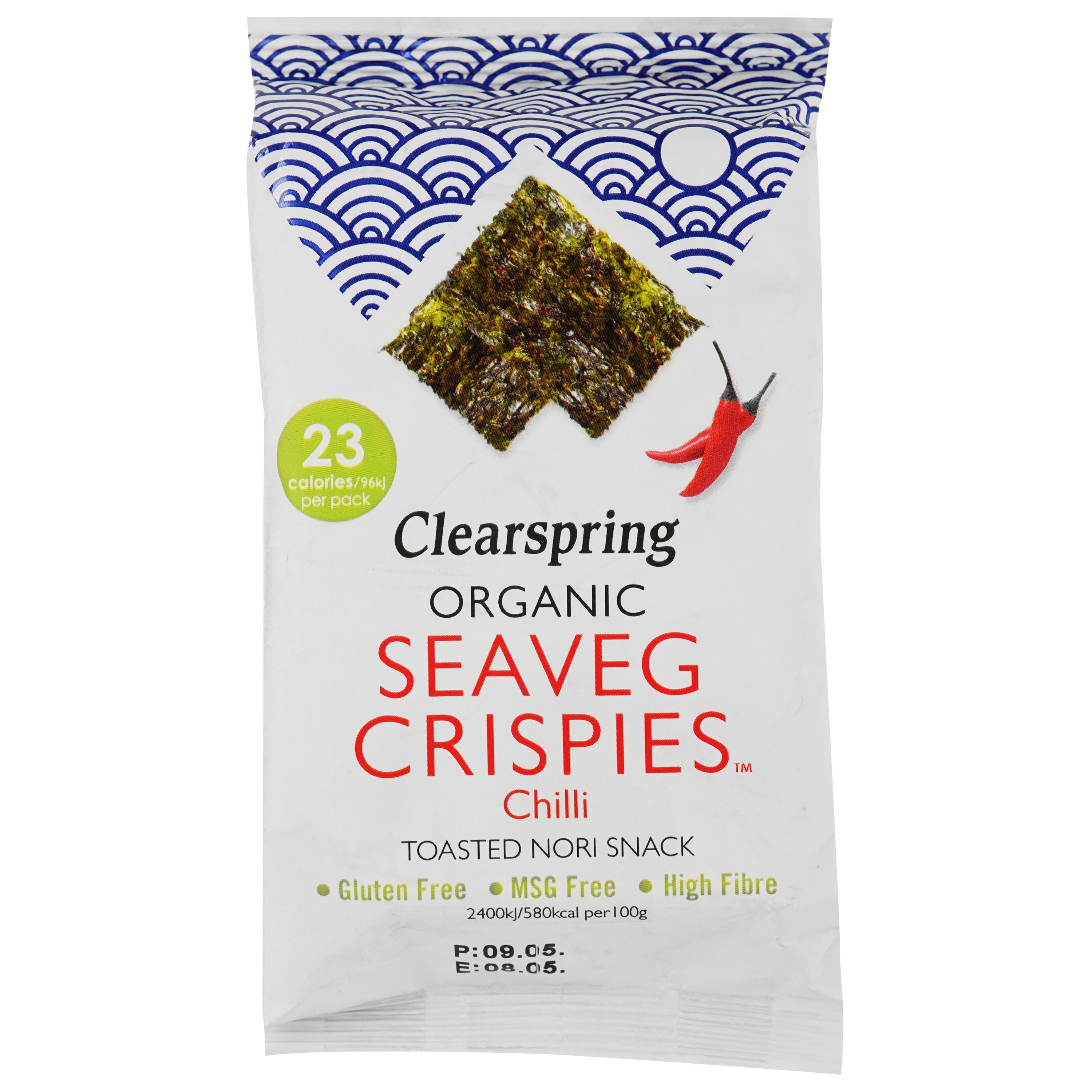 Водорості Clearspring Чилі морські хрусткі органічні 4 г - фото 1