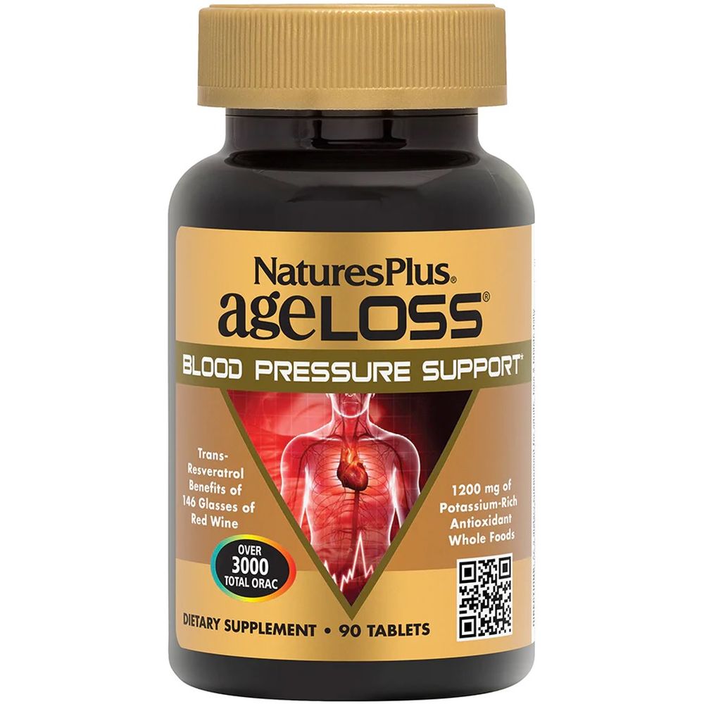 Поддержка кровяного давления Nature's Plus Ageloss Blood Pressure 90 таблеток - фото 1