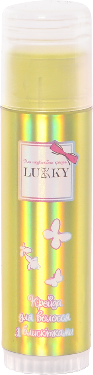 Мелок для волос Lukky, с блестками и ароматом ананаса, блистер, 10 г, желтый (T18861) - фото 1