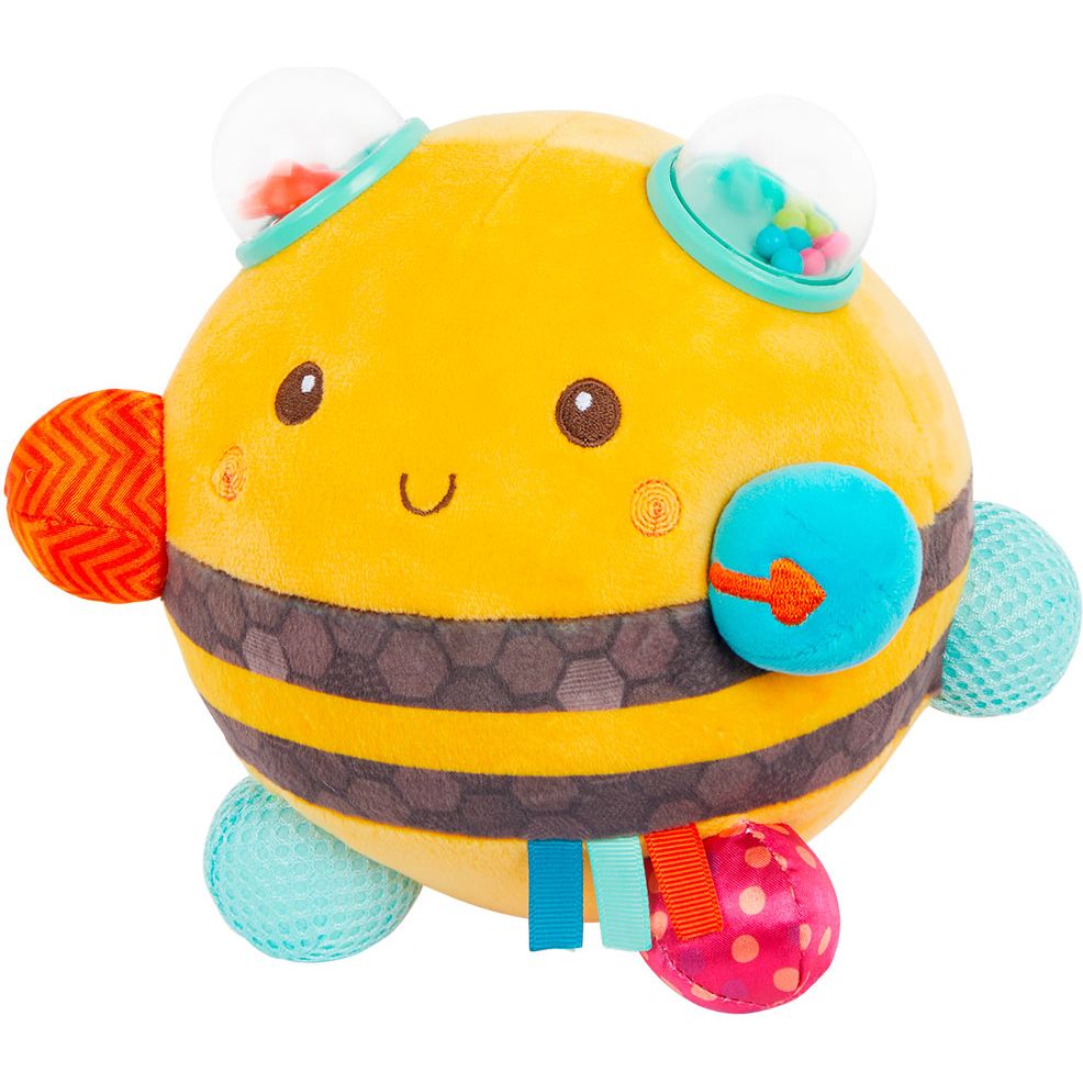 Сенсорна м’яка іграшка Battat Бджілка Пухнастик Дзиж (BX2037Z) - фото 1
