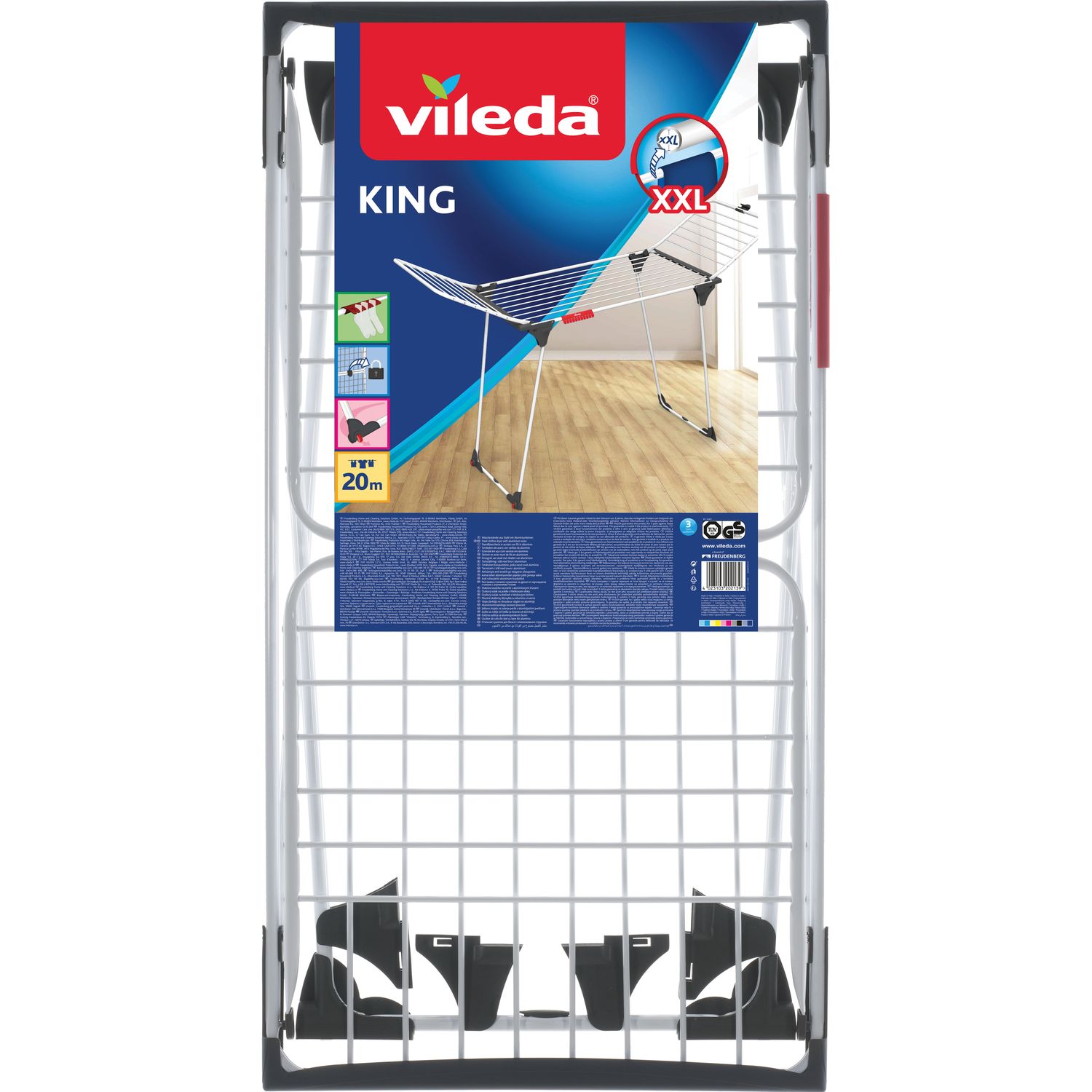 Сушарка для білизни Vileda King Indoor Dryer 20 м (4023103202139) - фото 2