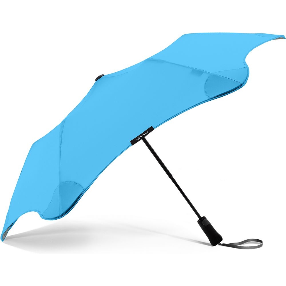Женский складной зонтик полуавтомат Blunt 100 см синий - фото 1