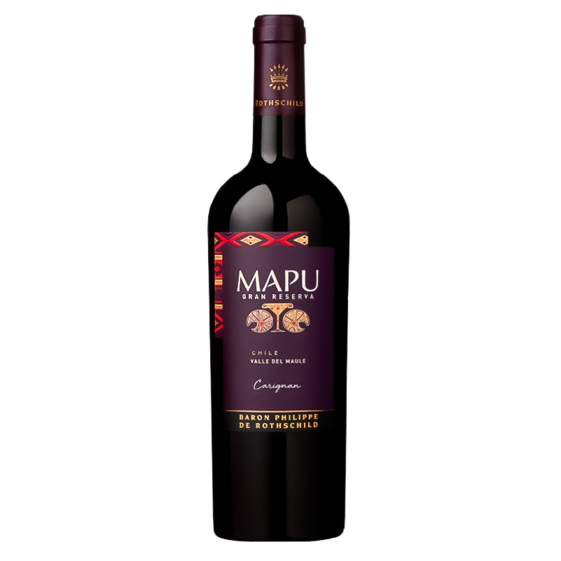 Вино Baron Philippe de Rothschild Mapu Gran Reserva Carignan, красное, сухое, 13,5%, 0,75 л - фото 1