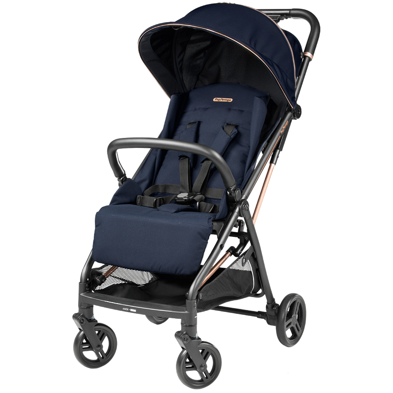 Коляска компактна Peg-Perego Selfie Blue Shine, синя (IP22000000RO51) - фото 1