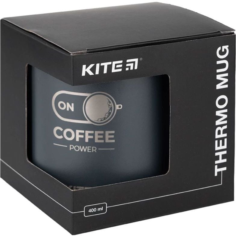 Термокружка Kite Coffee On 400 мл графіт (K22-379-01-2) - фото 5