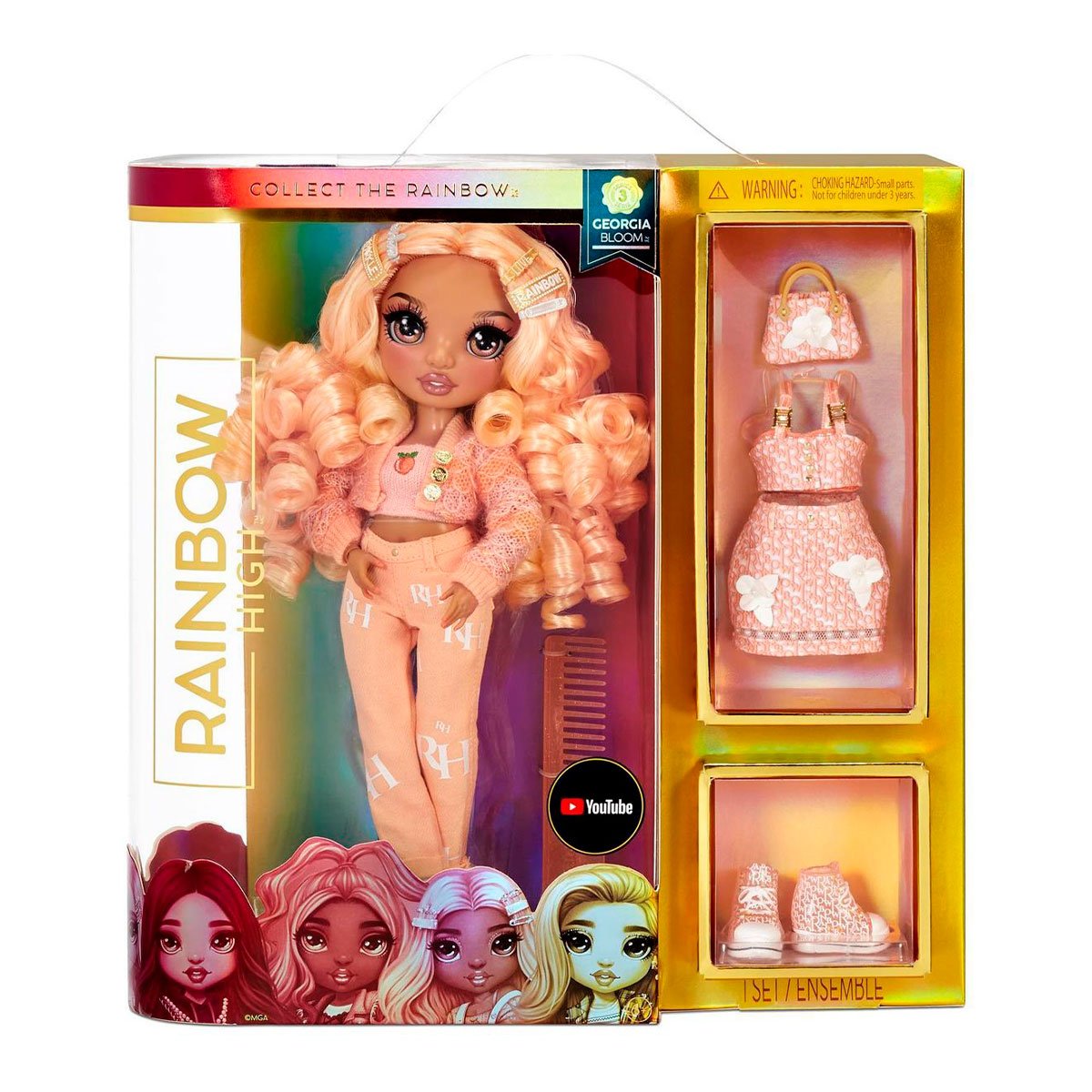 Кукла Rainbow High S3 Персик, с аксессуарами, 27 см (575740) - фото 5