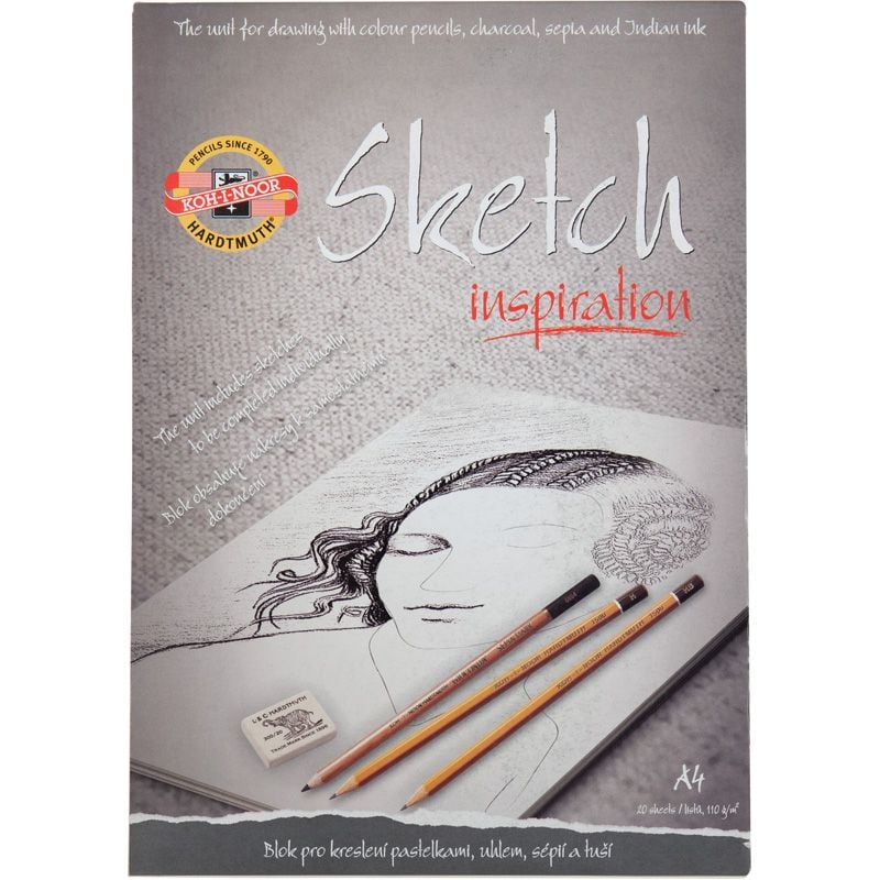 Альбом для скетчів Koh-i-Noor Sketch Inspiration 20 аркушів А4 (992016) - фото 1