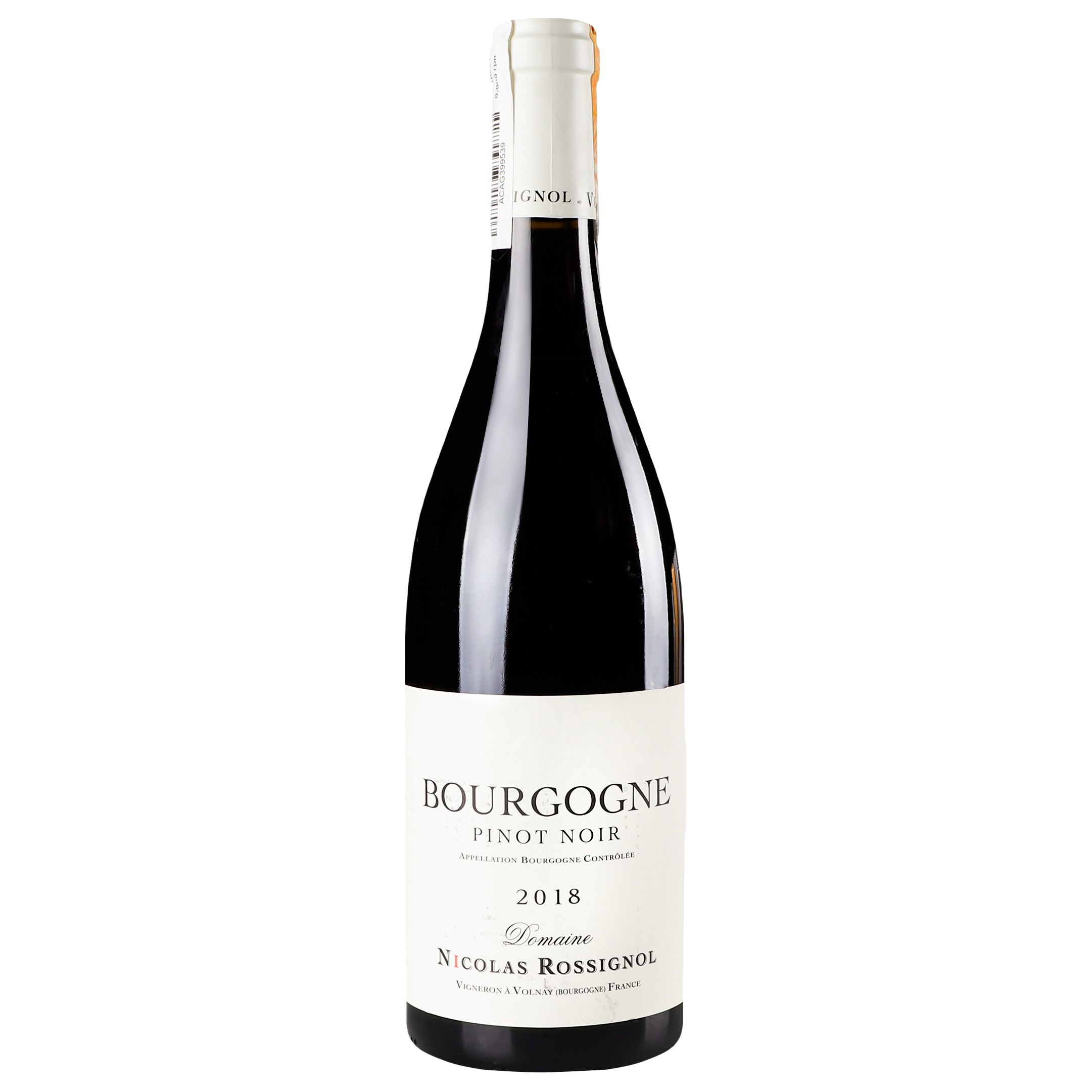 Вино Nicolas Rossignol Burgundy Pinot Noir 2018 AOC, 14,1%, 0,75 л (870695) - фото 1